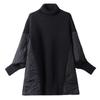 Suéter de Señora Otoño Primavera Casual Manga Larga Cuello Alto Tejido Suéteres Tops Coreano Suelto Suéteres Jerseys de Mujer