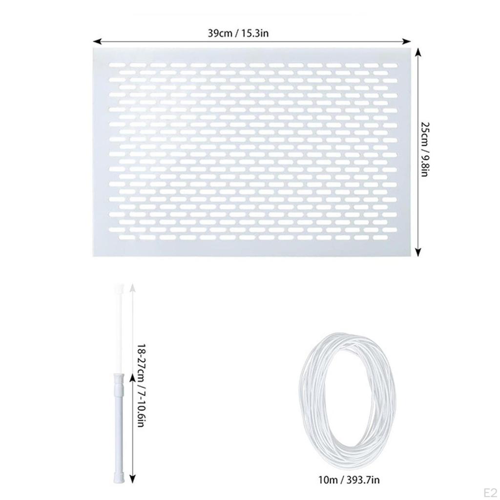 Pool Leaf Skimmer Net Set Protective Grid Replace Parts Accessories 39x25cm for Inground Pools