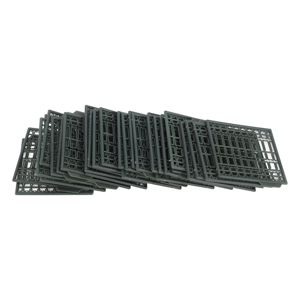 30Pcs Bait Stoppers Plastic Grid Type Strong Fish Hair Stopper for Carp Boat Lake River