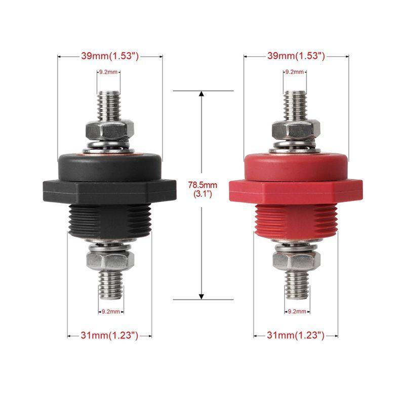 NEW HOT In Stock-Brass Terminal Replacement Kit: 3/8In Stud, 300A 48V DC Power Junction For Car, Camping, RV, Truck
