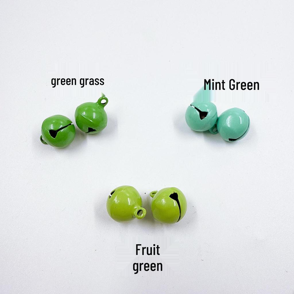 14mm Candy Color Painted Metal Bell Keychain Pendant - DIY Jewelry Accessory