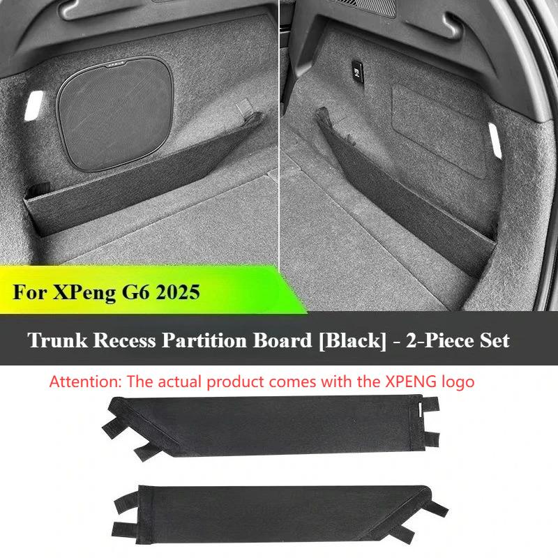 For XPeng G6 2025 Car Trunk Recess Partition Board Auto Cargo Organizer Storage Divider