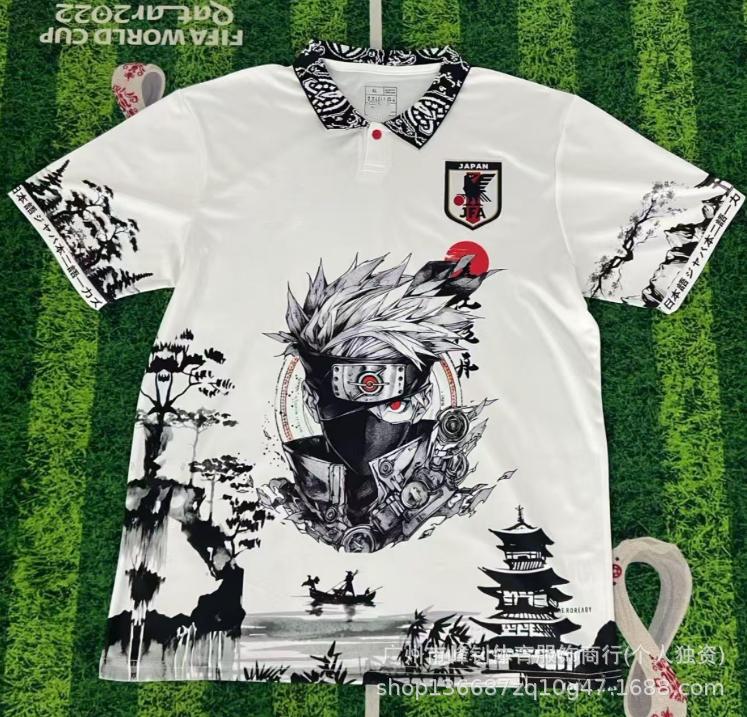 Maillot de football animé Coupe du Monde 2026, maillot thème dessin animé japonais, maillot de sport respirant pour l'entraînement