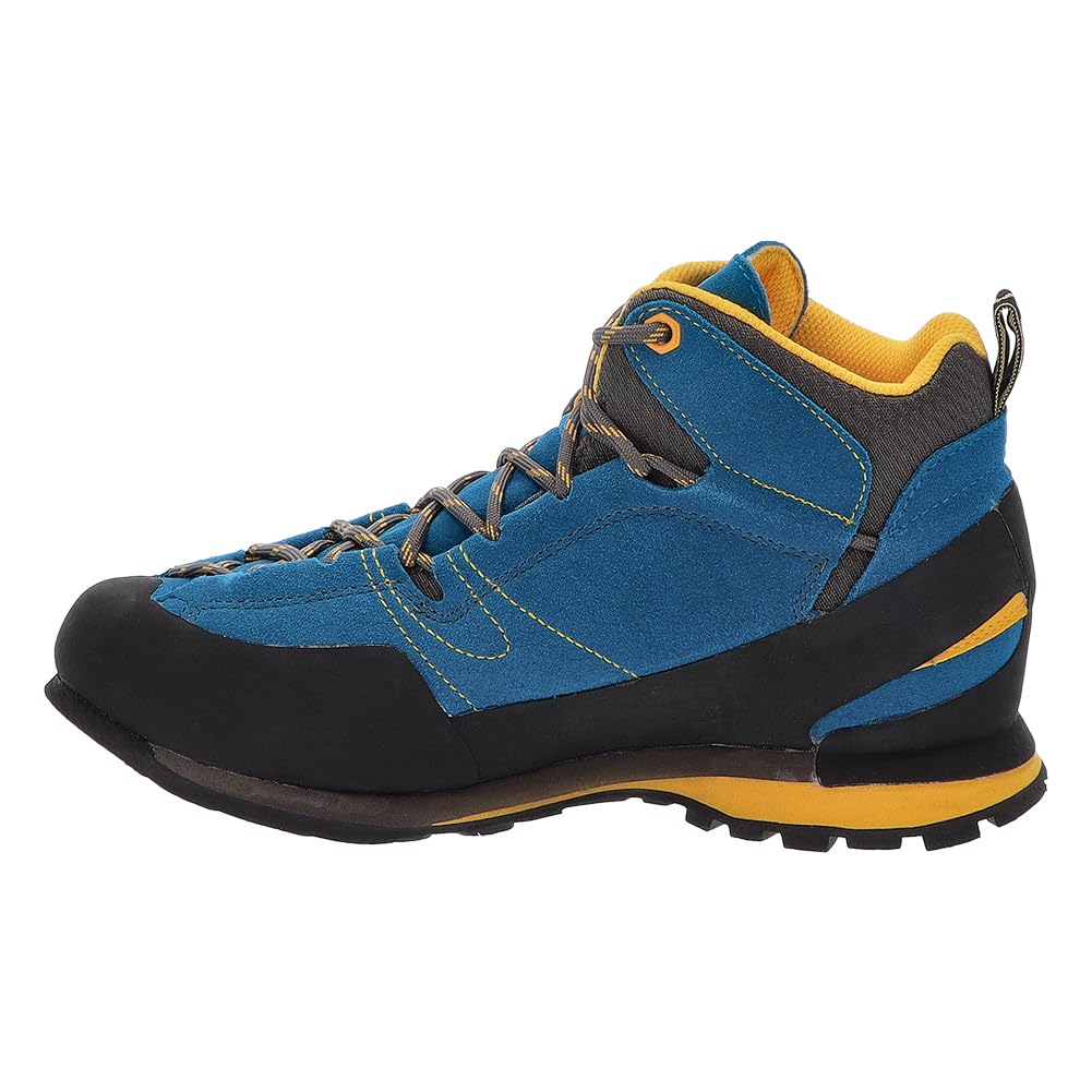 Boulder X Mid GTX and Trekking Mountaineering [La Sportiva] Men's Women's Shoes, Shoes, 17EBY, Blue/Yellow [Used]