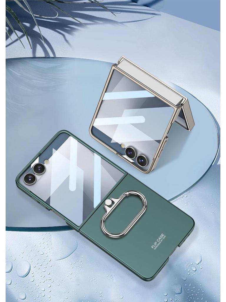 Samsung Z Flip 7 Oval Ring Phone Case - New, Simple Design for Folding Phones