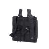Tactical Molle Magazine Pouch Tactical Pouch Double Rifle Pistol Mag Pouch 2-Layer Cartridge Holder