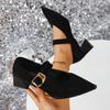 Scarpe Mary Jane Retro Francesi Belle con Tacco Alto da Donna Primavera e Autunno 2026 Nuove Scarpe Singole a Punta