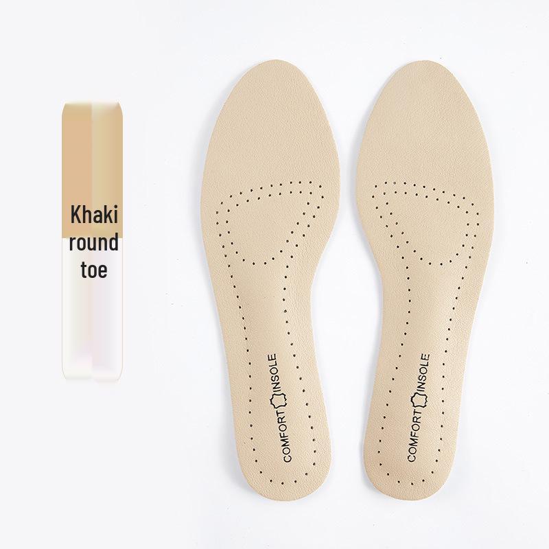 Women's Self-Adhesive High Heel Comfort Insoles - Soft Breathable Latex Pads with Non-Slip Genuine Cowhide for Summer Shoes