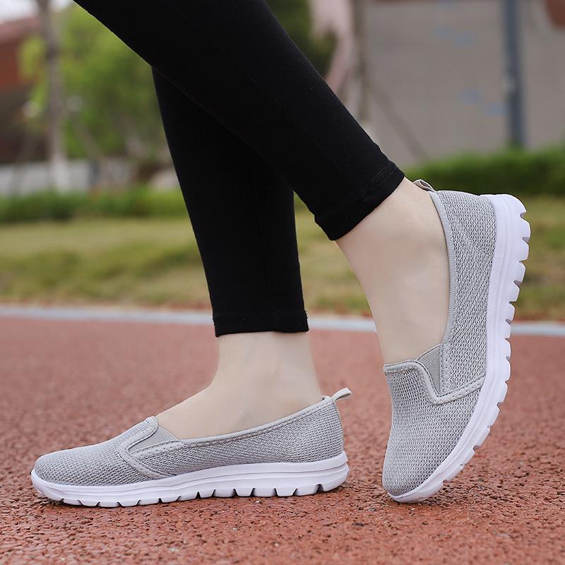 Women's Sports Casual Shoes Women's Shoes Mother's Shoes Walking Elderly Shoes Breathable Mesh Shoes