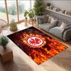 Eintracht Frankfurt Football Print Crystal Velvet Rug, Comfortable Water Absorbent Non Slip Indoor Floor Carpet
