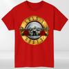 Unisex Shirt Cotton Oversize Large Size Guns N Roses Tour 2026 T-Shirt 80s Classic Rock Fan Concert Bullet Logo Gift Top