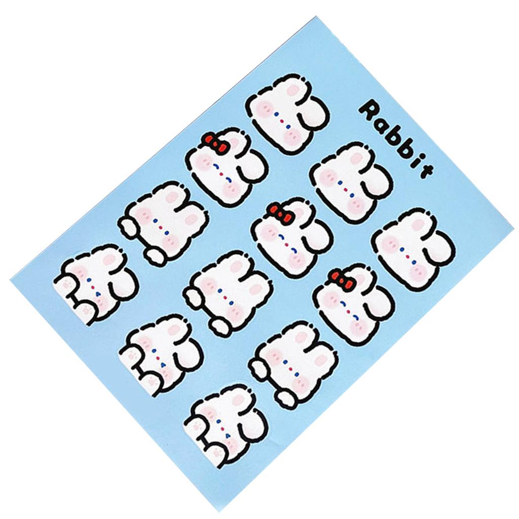 Rabbit Stickers for Journal Cute Bunny Stickers for Decor Seal Kawaii Animal Stickers for Planner