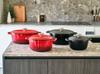 Cocotte avec couvercle - COSY &amp; TRENDY - FONTESTIC - Fonte émaillée- Ø24 cm - 4,6 L - Tous feux dont induction - Noir