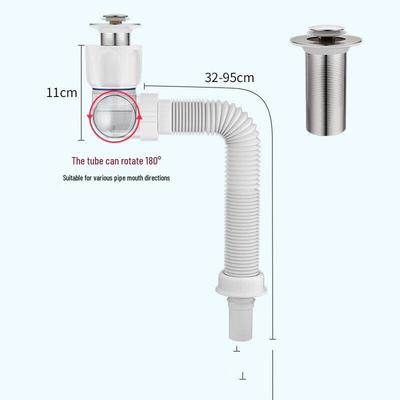 CHENDU Pop-up Drainer with Rotating Drain Pipe Set