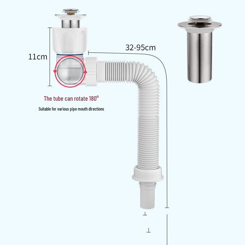 CHENDU Pop-up слив-перелив с вращающейся сливной трубой