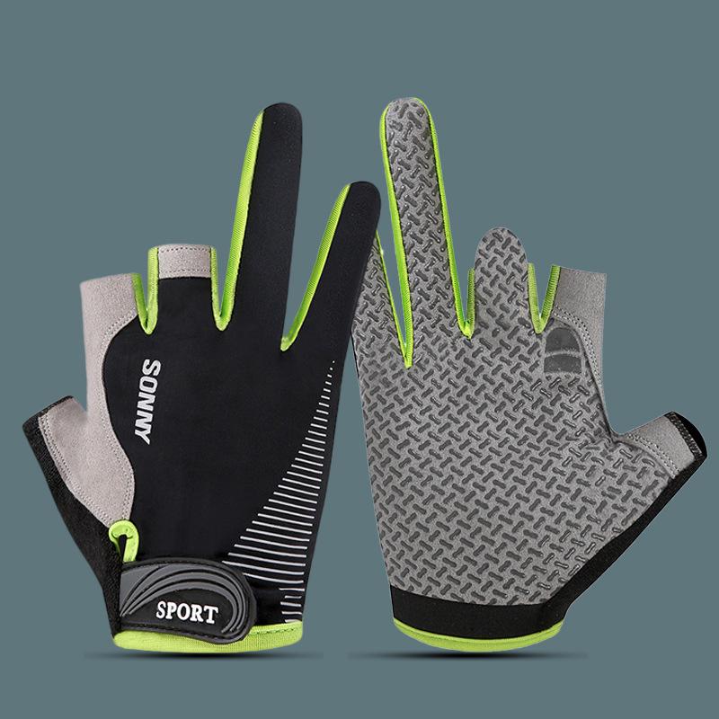 Summer Non-Slip, Cut-Resistant, Three-Fingerless Fishing Gloves for Lure & Rock Fishing