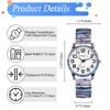 Uhr mit flexiblem Edelstahl, stilvoll, analog, Einheitsgröße, Quarz, Berühmtes Gemälde, Modeaccessoire, Perfektes Geschenk für den Tag, Damenarmband, Stahl,