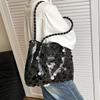Yogodlns New Shiny Sequins Women's Shoulder Shopping Bag Glitter Handbag Large Capacity Clutch Purse Fashion Party Accessory for Ladies