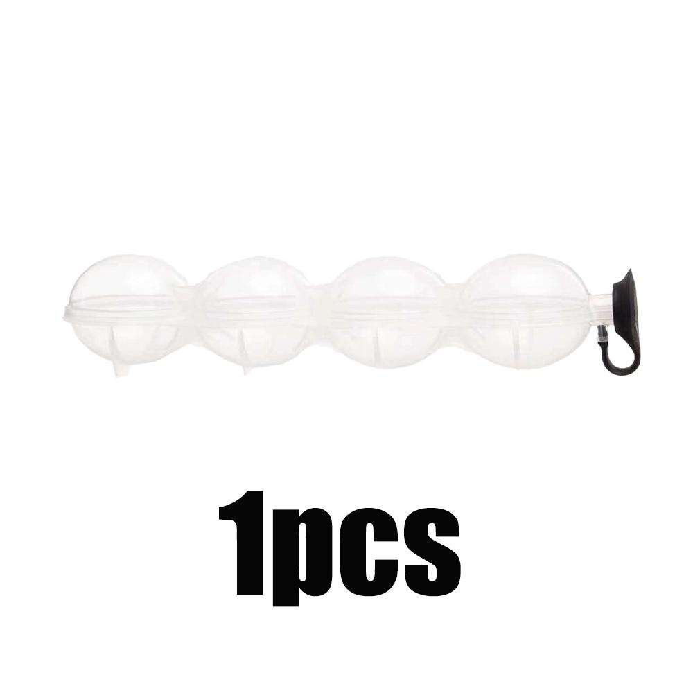 

1/2PC 4-Hole Round Ice Hockey Mold Reusable Plastics Ice Ball Cube Maker Transparent Bar Ware Ice Mould Whiskey Circular Ice Box