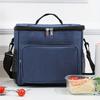 Black Cationic Lunch Box - Simple Office Worker Handheld Insulated Thermal Bag (1Pc)