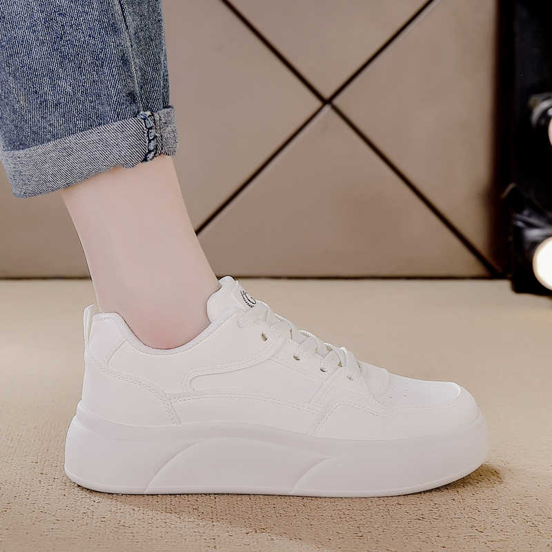 Thick Bottom Round Tip Tenis Lofers Loafers Sneakers 48 Size Women's Shoes Large Sizes Sport Basket Tens Vietnam Super Cozy