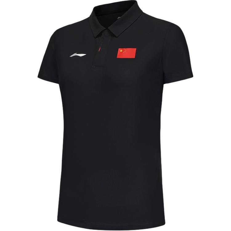 

Li-Ning Серия Honor Удобная Повседневная Простая Футболка-поло с коротким рукавом Женские топы Темно-темно-синий APLV438-1 S