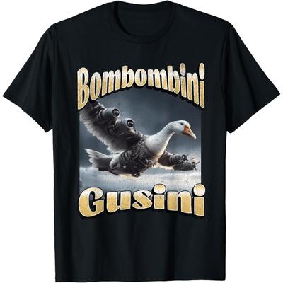 Bombombini Gusini Lustiges Italienisches Brainrot Meme Grafik T-Shirt(4)