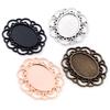 10 pièces 18x25mm Taille intérieure 3 couleurs Style classique Cabochon Camée Base Monture Charms Pendentif Bijouterie