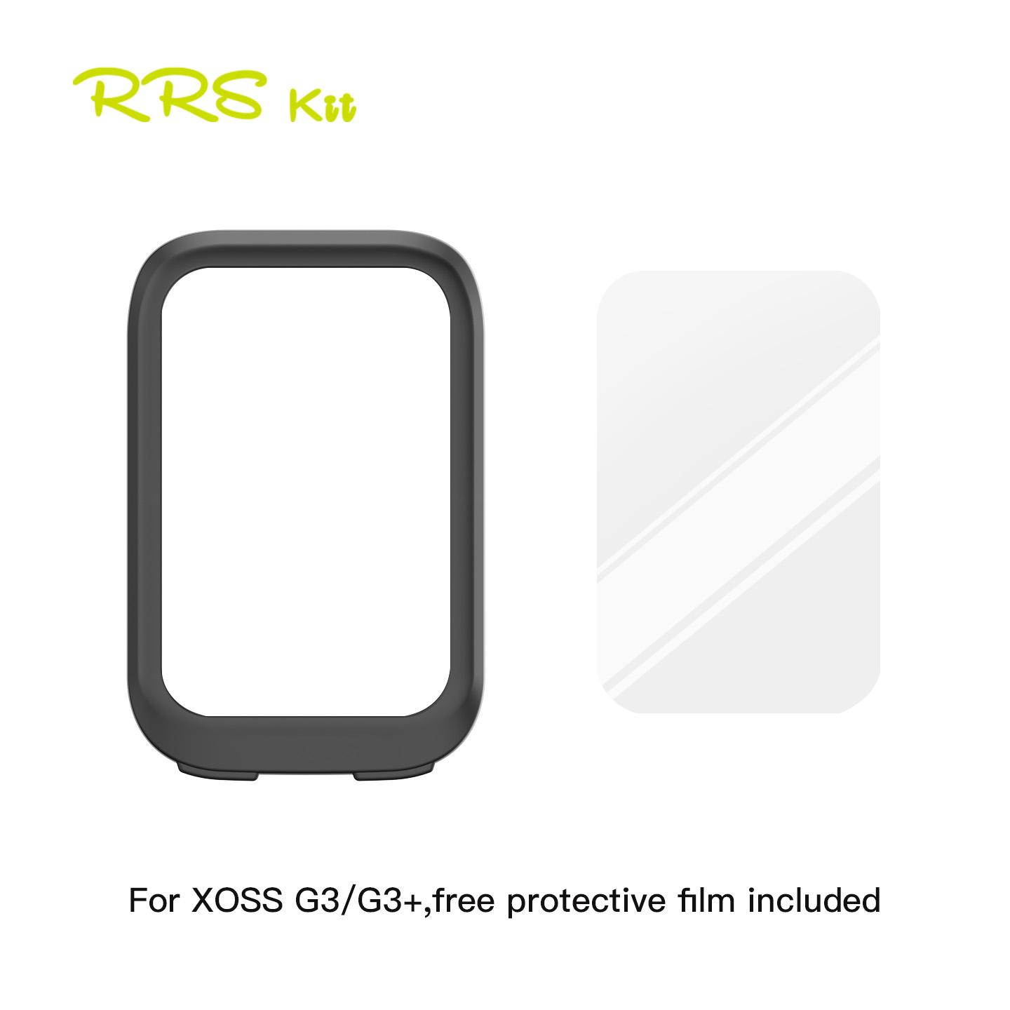 

Rrskit For XOSS G3/G3+ Bicycle Computer Silicone Protective Cover Waterproof Shockproof Silicone Case with Screen Film Cover and Film