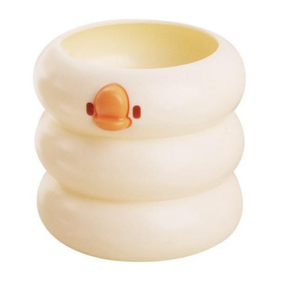 DYS Cute Duck Pen Holder & Makeup Brush Organizer, Large Capacity Desk Storage, Kawaii Stationery Decor, Creative Gift for Students Office