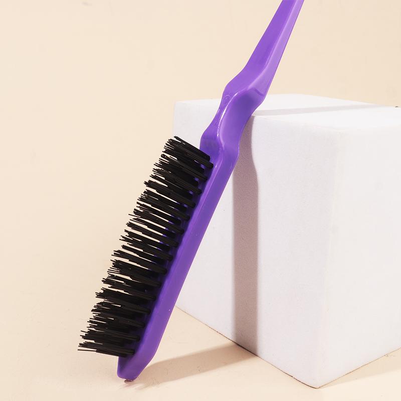 1pcs Hair Teasing Brush, Salon Back Combing Brush Rat Tail Teasing Hair Brush Nylon for Back Combing Styling Tool