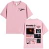 Rapper Paulo Londra Homerun Album Tshirts Unisexs Women Fashion Hip Hop Oversized T Shirt Casual 100 Cotton Short Sleeve Tshirt