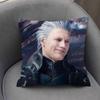 Vergil D-Devil May C-Cry Office Cushion Pillowcase Car Cushion Cover45X45CM Lumbar Pillowcase Sofa Pillowcover