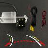 For VW Polo V (6R) Golf 6 VI Passat CC Magotan HD Wireless Car CCD Rear Camera Fisheye 8 12 led dynamic Night Vision waterproof
