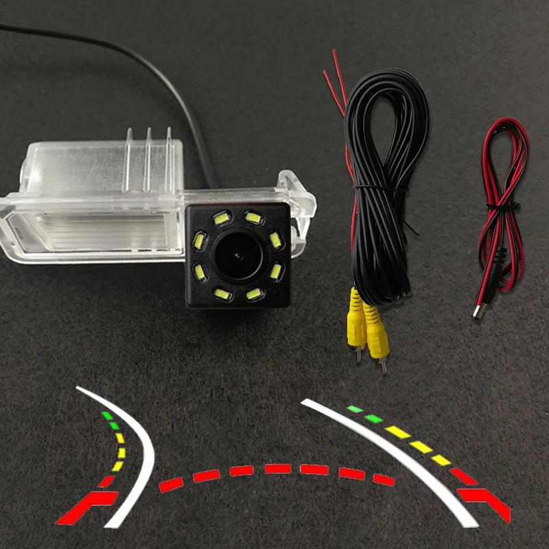 For VW Polo V (6R) Golf 6 VI Passat CC Magotan HD Wireless Car CCD Rear Camera Fisheye 8 12 led dynamic Night Vision waterproof