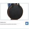 Car Charge Cable Bag Waterproof Oxford Cloth Storage Bags Round Car Tools Organizer Portable Hardware Charging Cable Storage Bag