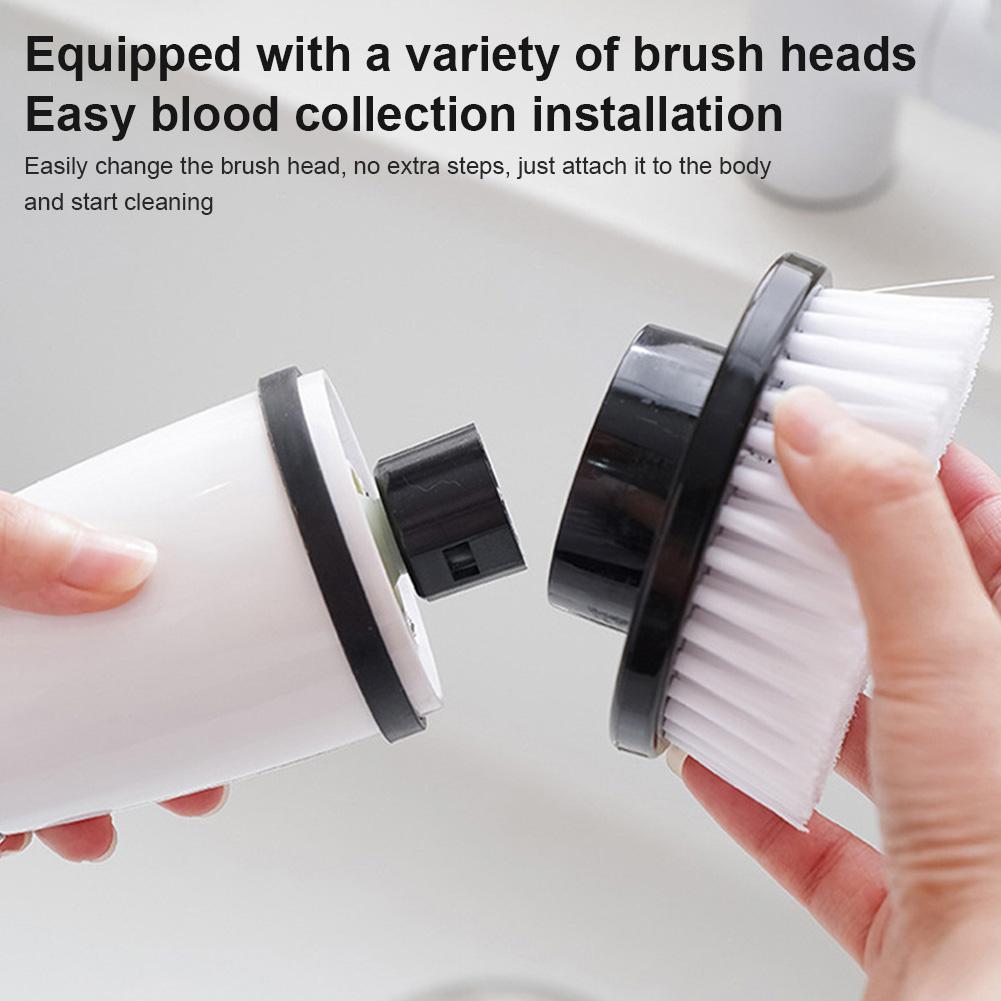 2 Modes Electric Cleaning Brush Waterproof Deep Cleaning Brush Handheld Floor Washing Brush for Tiles Pots Bathroom Car Interior
