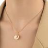 Womens Light Luxury Niche Design Shell Pearl Pendant Necklace Elegant Versatile Chain