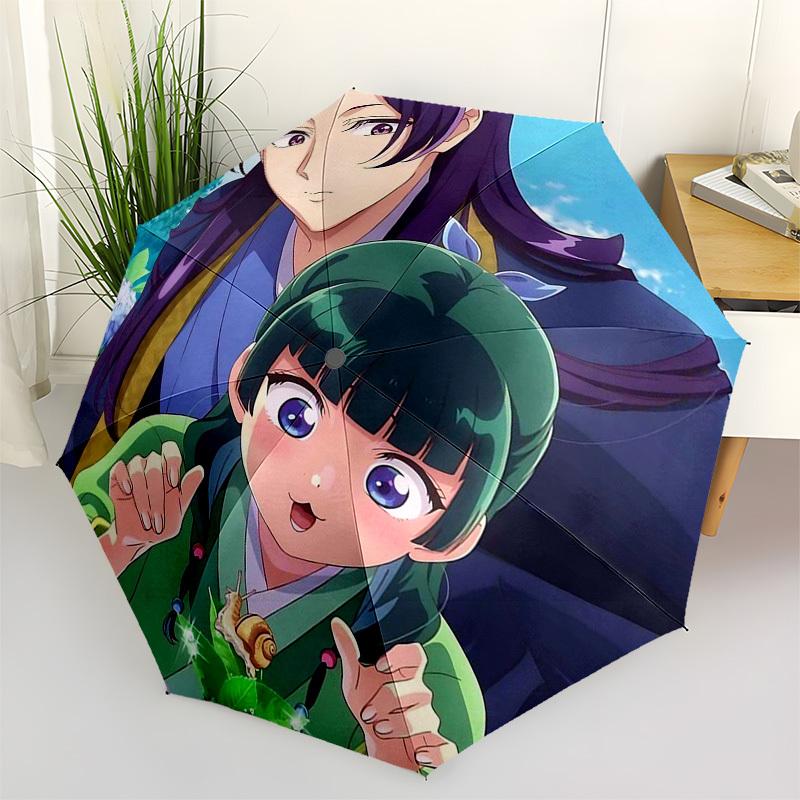 

1pc Outdoor Umbrella with Anime Characters - Automatic Opening/Closing, Portable 3-Fold Design, 8-Bone Iron Frame - Perfect Gift for Fans, Travel