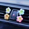 New Frangipani Small Daisy Car Air Outlet Perfume Clip Car Aromatherapy Clip Small Flower Decoration