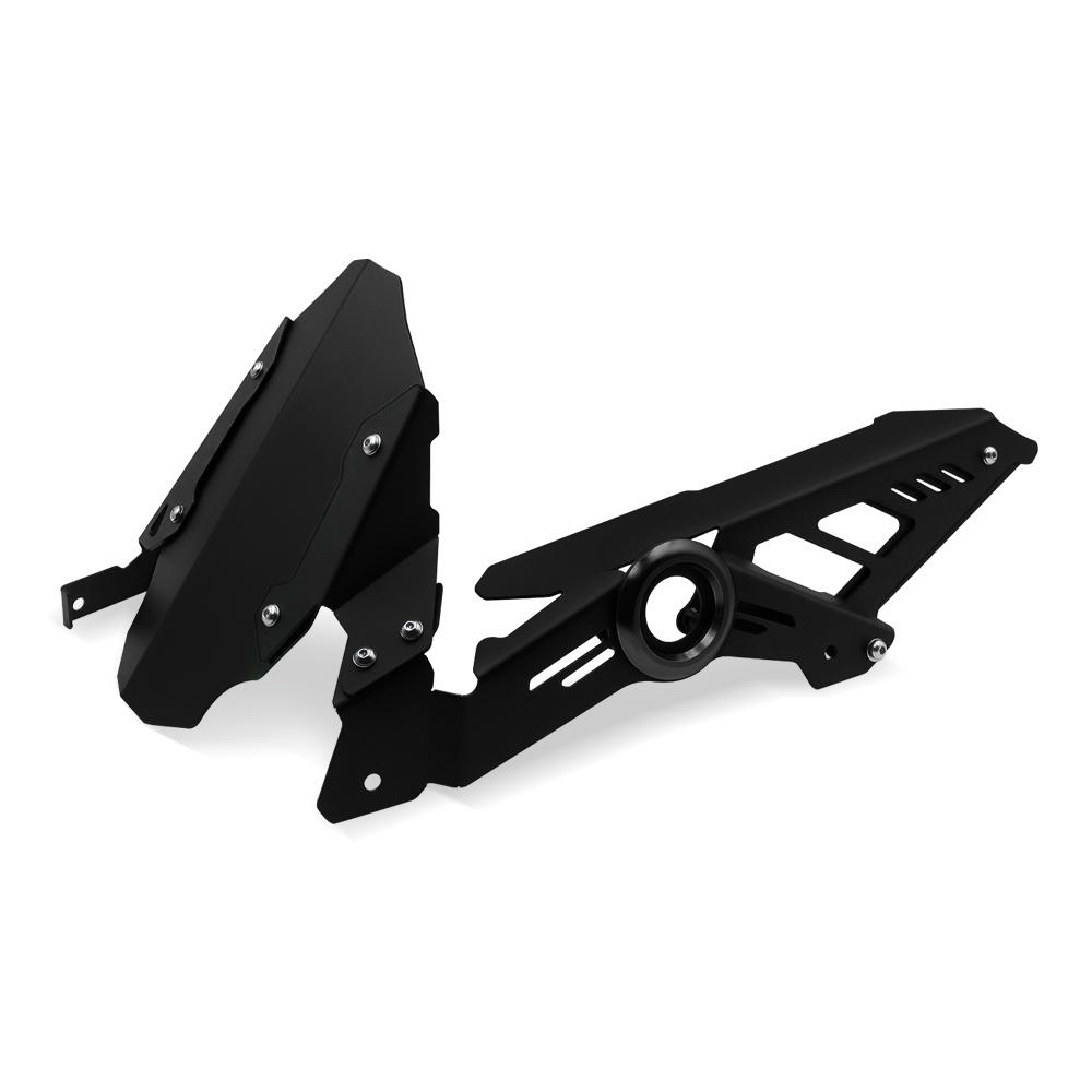 

For Ninja400 Z400 Ninja 250 400 2017-2023 2022 Motorcycle Rear Fender Mudguard Wheel Hugger Splash Guard Bracket Accessories чёрный