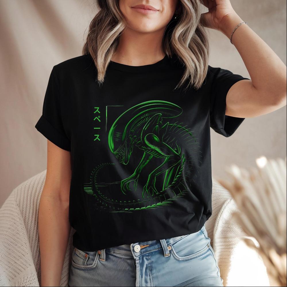 Vintage Alien 1979 TShirt Retro SciFi Horror Movie Tee Shirt Graphic Short Sleeve Shirt Unisex Unisex Women AllSeason S