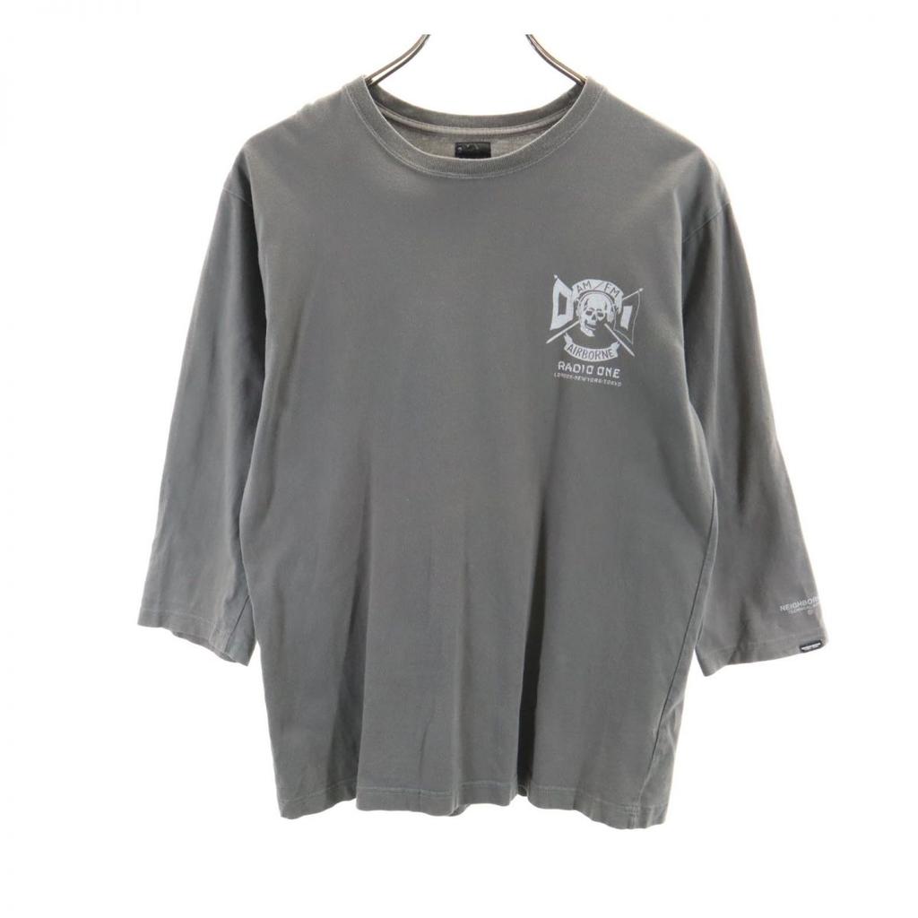 Neighborhood Made In Japan 7 Minutes Sleeve T-shirt 2 Gray Ron T Men's Used
