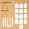 50PCS Faucet Filter Cotton Safe Tap Water Pre-Filter Pads Anti-Splashing for Daily Washing Kitchen Bathroom Use