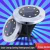 Solar LED Stainless Steel Underground Light for Outdoor Garden, Lawn, Courtyard, Rainproof.