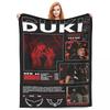 DUKI Hip Hop Rapper Fleece Throw Blanket Blanket for Bed Bedroom Ultra-Soft Plush Thin Quilt