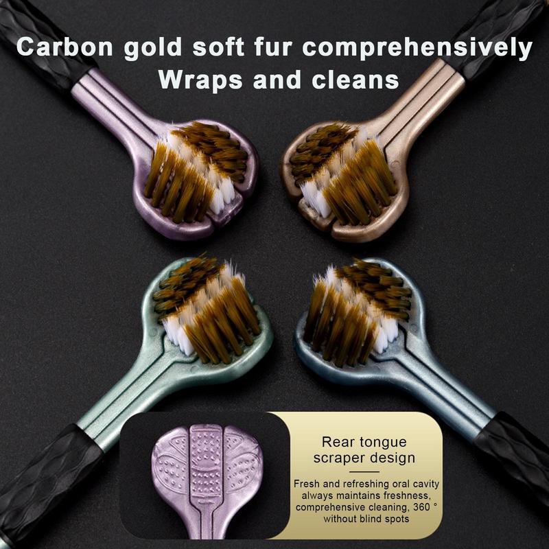 3-Sided Toothbrush Ergonomic Handle Soft Bristles Toothbrush Gentle Non-slip Sensory Manual Toothbrushes Cleaning Tooth Brushes