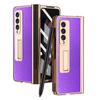 Mit S Pen Beschichtung magnetische Ledertasche für Samsung Galaxy Z Fold 4 5G Kickstand 360 Full Screen Protector Telefon Abdeckung Z Fold 3