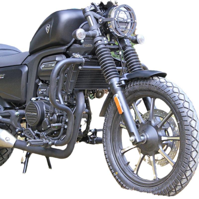Zongshen Cyclone RA250 Crash Bar, Gear Lever, Backrest Rack, and Side Bag Modification Parts