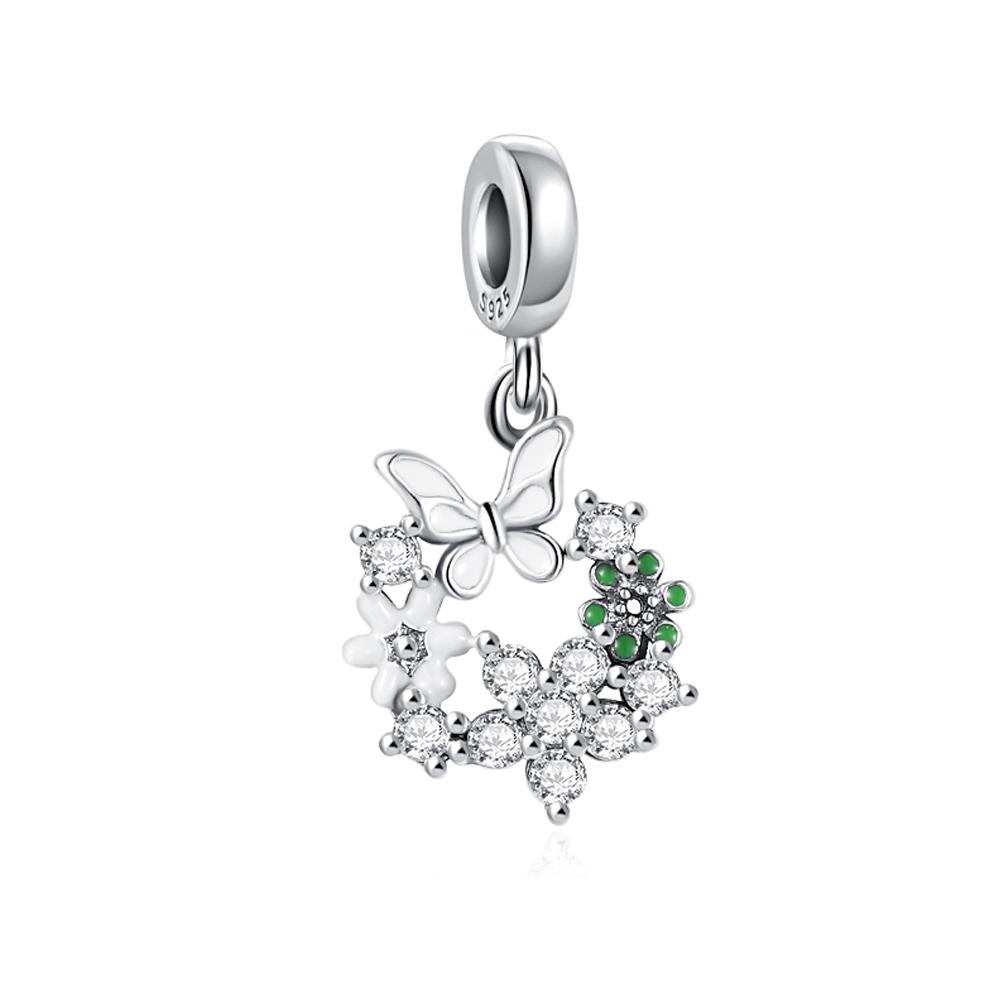 New Inoriginal Copper Variegated Exquisite Butterfly Series Charm Fit Bracelet Necklace Diy Women Jewelry Gift